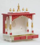 Red Sheesham Wood Without Door Handicraft Temple