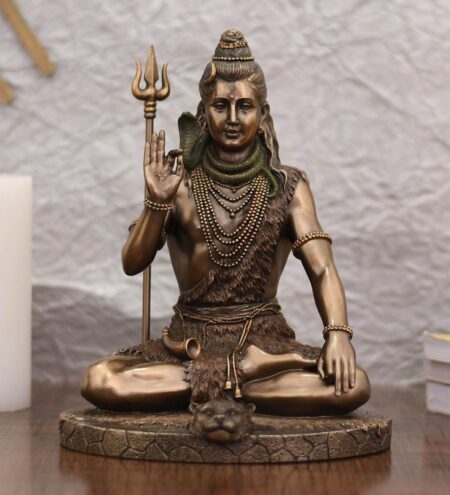 Resin 9.8 Inch Lord Shiva Idol