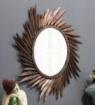 Copper Metal Center Decorative Mirror