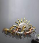 Iron 7 Running Horse Wall Art In Gold