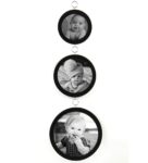 Black Solid Wood Mdf 10 X 28 Inch Hanging Round Collage Photo Frames