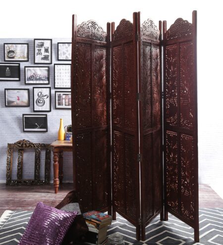 Sheesham Wood Xeon Room Divider In Brown Colour