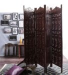 Sheesham Wood Lanny Room Divider In Brown Colour