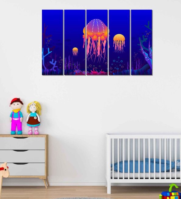 Shiny Jelly Fish Kids Wall Panels