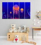 Shiny Jelly Fish Kids Wall Panels