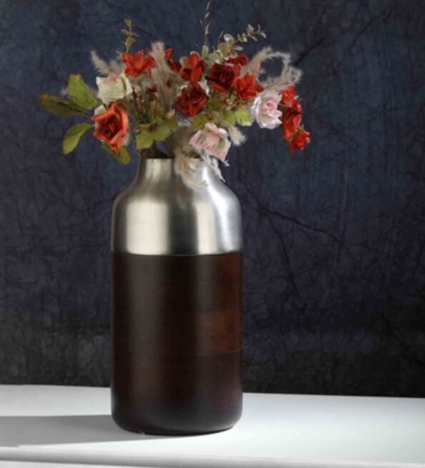 Silver Deidra Paco (Small) Metal Table Vase
