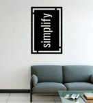 Simplify Black Wooden Wall Art