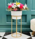 Sindhu Multicolor Colour Metal Floor Planter