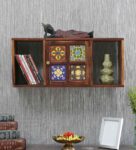 Siramika Sheesham Wood Book Shelf in Rustic Finish