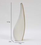 Slim Stripe Ceramic Table Vase