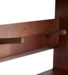 Set Of 3 Mango Wood Fancy Square Box Wall Shelf In Teak Finish