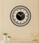 Multicolour Acrylic Spiral Roman Modern Wall Clock