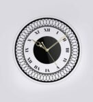 Multicolour Acrylic Spiral Roman Modern Wall Clock