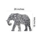 Resolutions Stainless Steel Elephant Wall Art In Multicolour