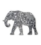 Resolutions Stainless Steel Elephant Wall Art In Multicolour