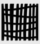 Static Pancy (Set Of 10) Black Colour Acrylic Hanging Room Divider