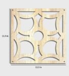 Static Vizia (Set Of 10) Cream Colour Engineered Wood Hanging Room Divider