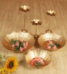 Sunflower Urli With Detachable Tealight Set Of 3