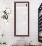 Black Synthetic Wood Arthur Wall Mirror
