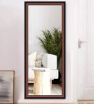 Black Synthetic Wood Arthur Wall Mirror