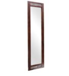 Brown Sheesham Wood Art Floor Mirror