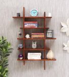 Sheesham Wood Book Shelf in Provincial Teak Finish