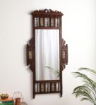 Walnut Teak Wood Fort Full Length Mirror