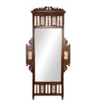 Walnut Teak Wood Fort Full Length Mirror