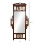 Walnut Teak Wood Fort Full Length Mirror