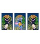 Vibrant Nico Multicolour Canvas Framed Spiritual Art Print Set of 3