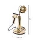 Vintage Style Aesthetic Brass Dummy Retro Telephone