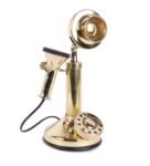 Vintage Style Aesthetic Brass Dummy Retro Telephone