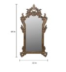 Gold Engineered Wood Artist Decorative Mirror