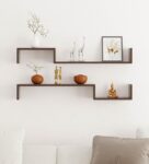 Wenge Engineered Wood Riley Floating Wall Shelf