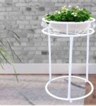 White Iron Large Planter Stand