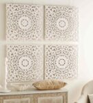 White MDF Wooden Wall Panel