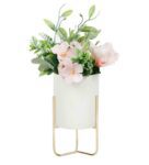 White Plastic D cor Artificial Flowers