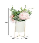 White Plastic D cor Artificial Flowers