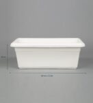 White Plastic Tray Shaped Planter