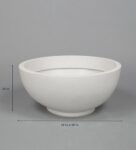 White Polymer Bowl Shaped Planter