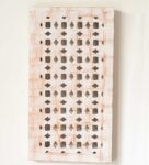 White Tessellations Handcrafted Wall Decor In Recycled Wood (18 Inch)