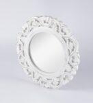 White Mango Wood French Decorative Mirror