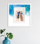 White Wooden Wall Hanging Photo Frame