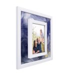 White Wooden Blender Wall Hanging Photo Frame