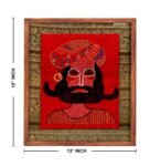 Classy Red Wood and Fabric People and Places Art Print Set of 2