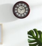 Rosewood Wood Classic Modern Wall Clock