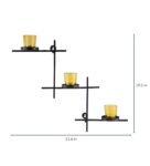 Black Metal Felicity Wall Candle Holder